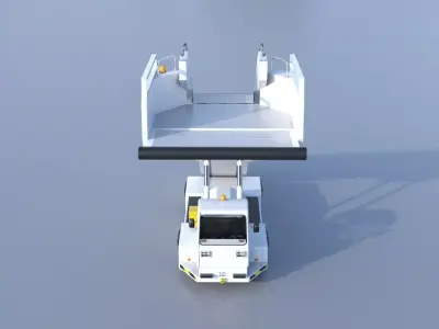 Passenger Stairs 580  PBR Static Scenery Ready  Low-poly 3D model