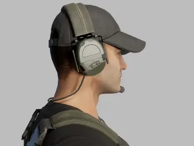 Modern US Soldier Low-poly 3D model purchase