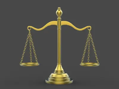 balance scale  3D model