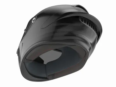 Racing Full Face Helmet 3D model