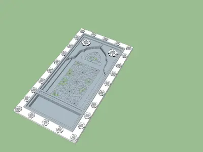 indian stone jharokha 3d modal Low-poly  3D model