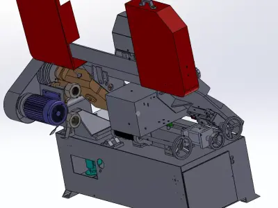 Scissor-type Band Saw Machine  3D model