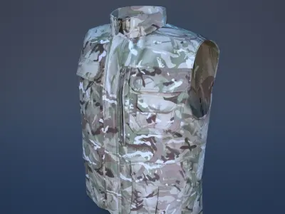 Military Vest Low-poly 3D model order