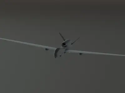 uav Drone G- hawk - Photorealistic Low-poly 3D model