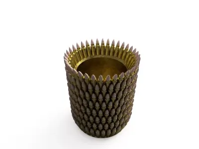 Ammo Belt Flower Pot Free 3D print model