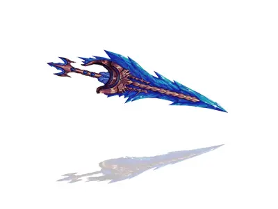 Glorious Dagger Low-poly 3D model
