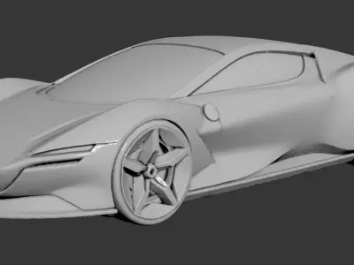 AI-Generated Concept Car - model 1 3D model