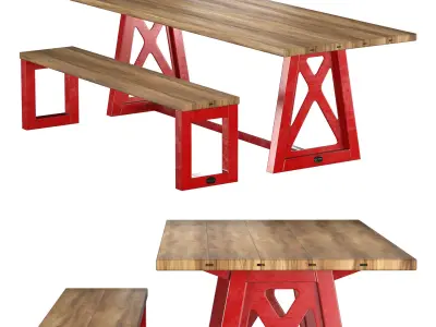 The Firehouse Table 3D model