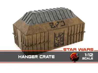 Hangar Crate 1-12 Scale Blackseries 3D print model