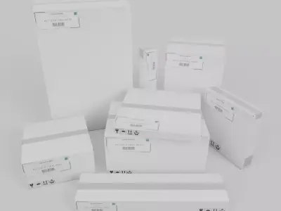 Cardboard Box Ultimate Shipping Bundle - Rigged and Customizable 3D Model Pack