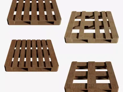 Pallets Wood Series Fiber Relics Content Group0 N2-5 3D model