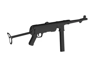 MP 40 SUBMACHINE GUN 3D model buy