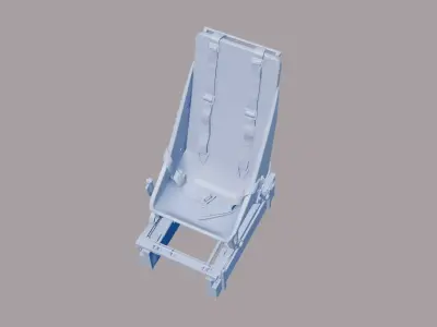 Ju-88B Stuka replacement front seat 3D print model