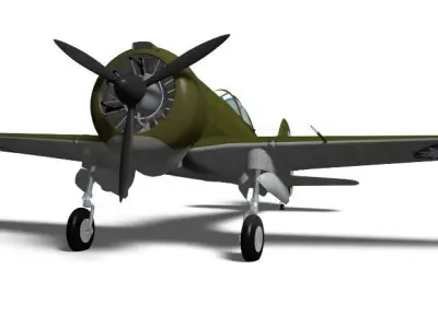 Curtiss Wright Model 21 3D model