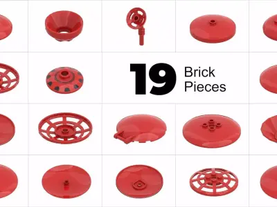TwindBricks3D - 13 Antenna collection 3D print model