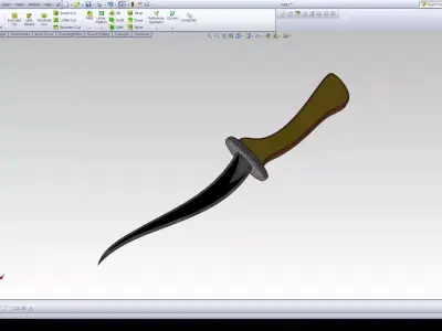 knife stone plate with spiral design Free 3D model