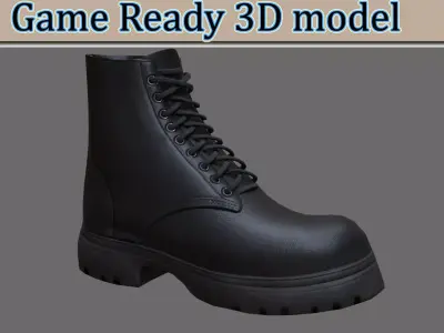 Boots Low-poly 3D model