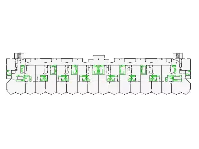 Commercial Interior Sketch - 11001-14000 SF - Xactimate 3D model