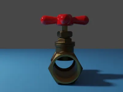 Metal Pipe with tool 3D model
