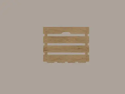 Crate wooden 3D model buy