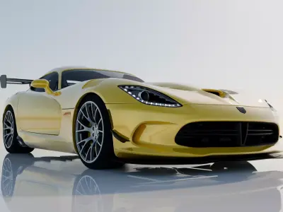 Dodge Viper ACR 2016 High Detail Game Ready Cinematic Low-poly 3D model