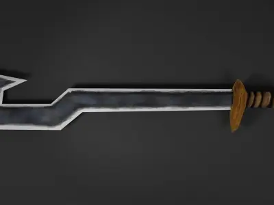 Sword Low-poly 3D model 27
