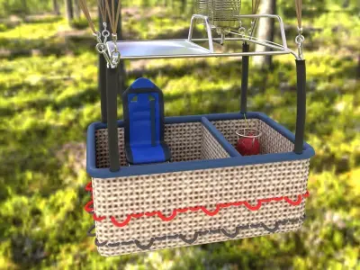 Hot Air Balloon 3D model by 3d-graphic-abdo - Textured