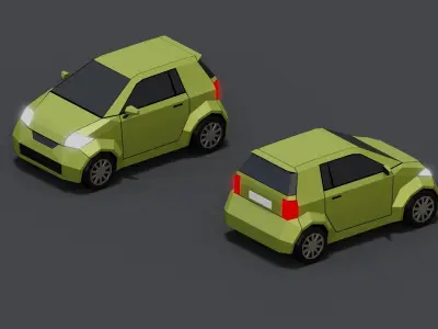 Stylized Lowpoly Cars 3D model