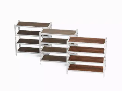 Metal Shelf Set 3D model
