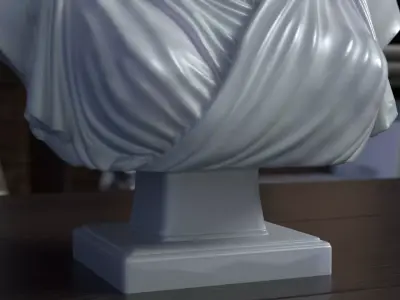 Artemis Bust Sculpture 3D Printable STL File 3D print model