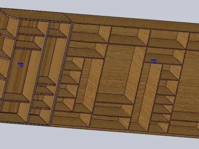 cupboard wooden box 3D model