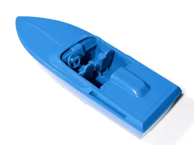 Speed boat 3D print model by luis77