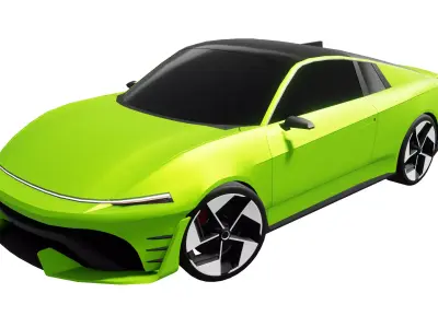 Sport car Low-poly 3D model purchase
