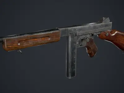 Thompson M1 Low-poly 3D model purchase