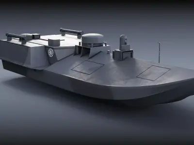 Ukrainian Sea Baby Maritime Drone Low-poly 3D model