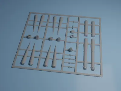 SOYUZ ROCKET KIT CARD 3D print model