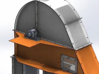 Bucket elevator 50t 3D model
