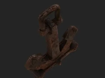 Anchor Low-poly 3D model by Dannou