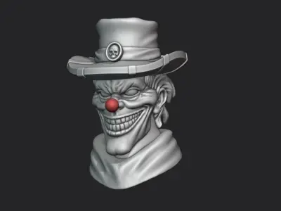 The cowboy clown 3D print model