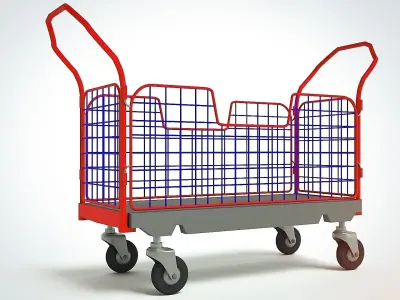 Transport trolley 3D model purchase