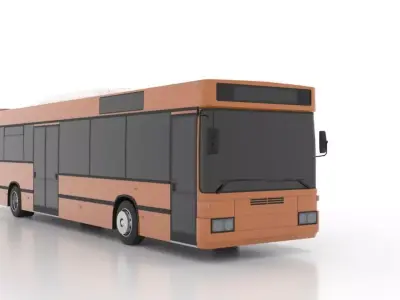 Mercedes-Benz O405N2U Low Low-poly 3D model