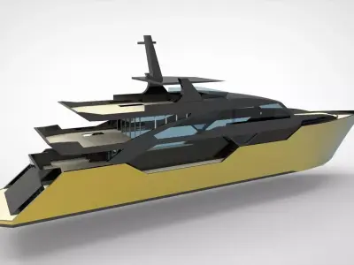 Super Yacht 3D model