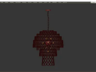 Aidan Gray Jelly Fish Chandelier Low-poly 3D model