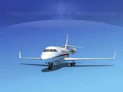 Dassault Falcon 2000 V12 3D model