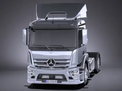 Mercedes Antos 2016 Semi Truck VRAY 3D model