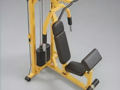 Gym Equipment Outdoor Low-poly 3D model purchase