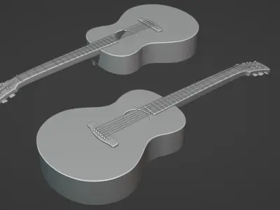 Guitar 3D model get