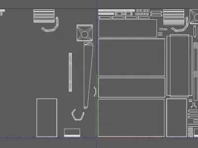 Army Box Low-poly 3D model Low-poly 3D model