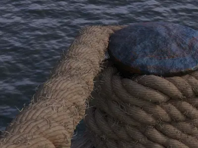 Rope Procedural Free Viktig Games Free low-poly 3D model