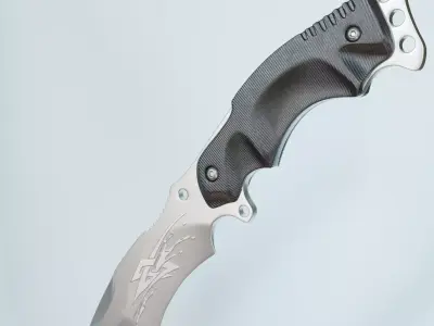 Knife Low-poly 3D model 20